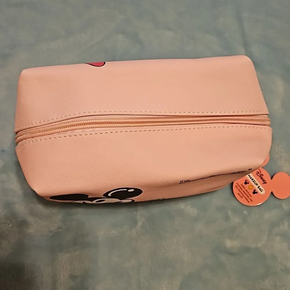 Disney 🎁 Mickey & Minnie The Creme Shop Pink Makeup Bag BNWT